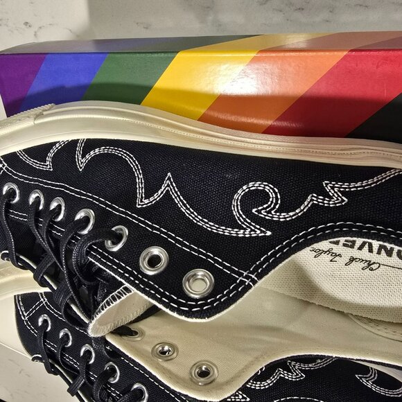 Converse Chuck 70 Low PRIDE 2024 - A10215C - Men's 10 NEW BLACK TRIBAL - Picture 7 of 16